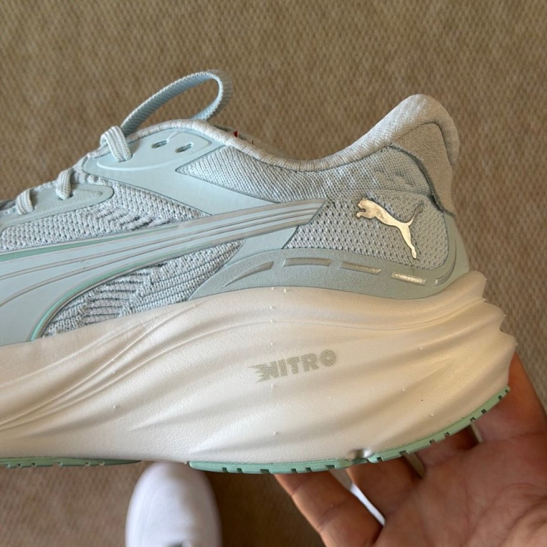 Puma Deviate Nitro 2 Women's Performance Running Shoes - Light Aqua Mint Green White (376807-09) - Image 6