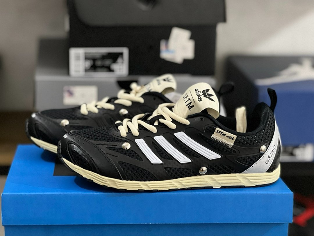 Adidas x SFTM Adizero Adios Pro 3 Black Cream SFTM-006 Running Shoes Sneakers - Image 10