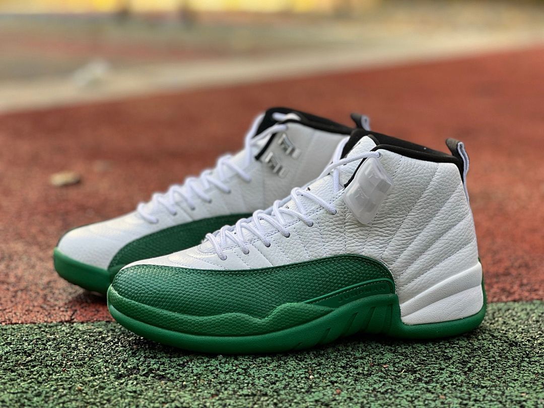 Air Jordan 12 Retro Lucky Green White Green Basketball Sneakers Men's Shoes CT8013-113