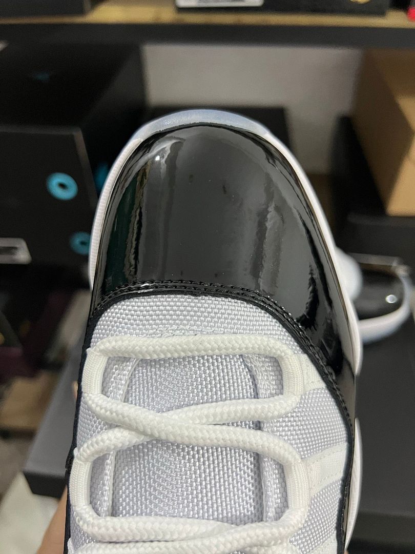 Air Jordan 11 Retro Low "Concord" Black White Men's Lifestyle Basketball Shoes 528895-153 - Image 4