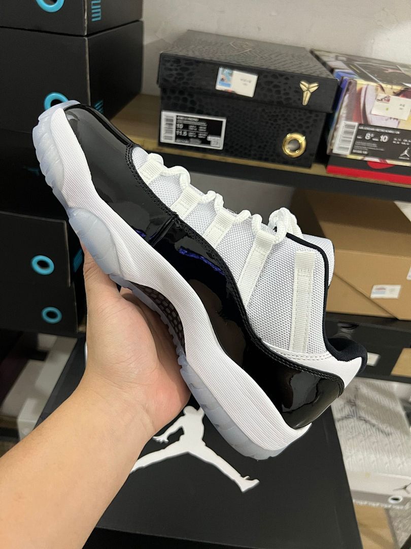 Air Jordan 11 Retro Low "Concord" Black White Men's Lifestyle Basketball Shoes 528895-153 - Image 7