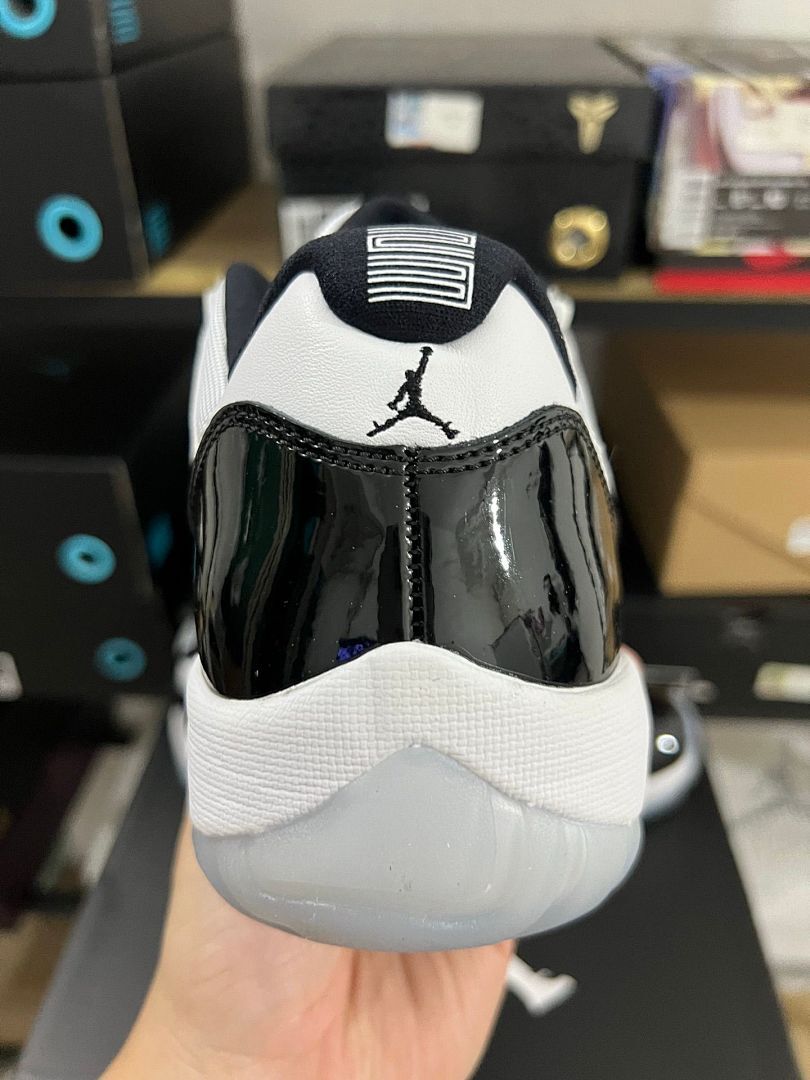 Air Jordan 11 Retro Low "Concord" Black White Men's Lifestyle Basketball Shoes 528895-153 - Image 8