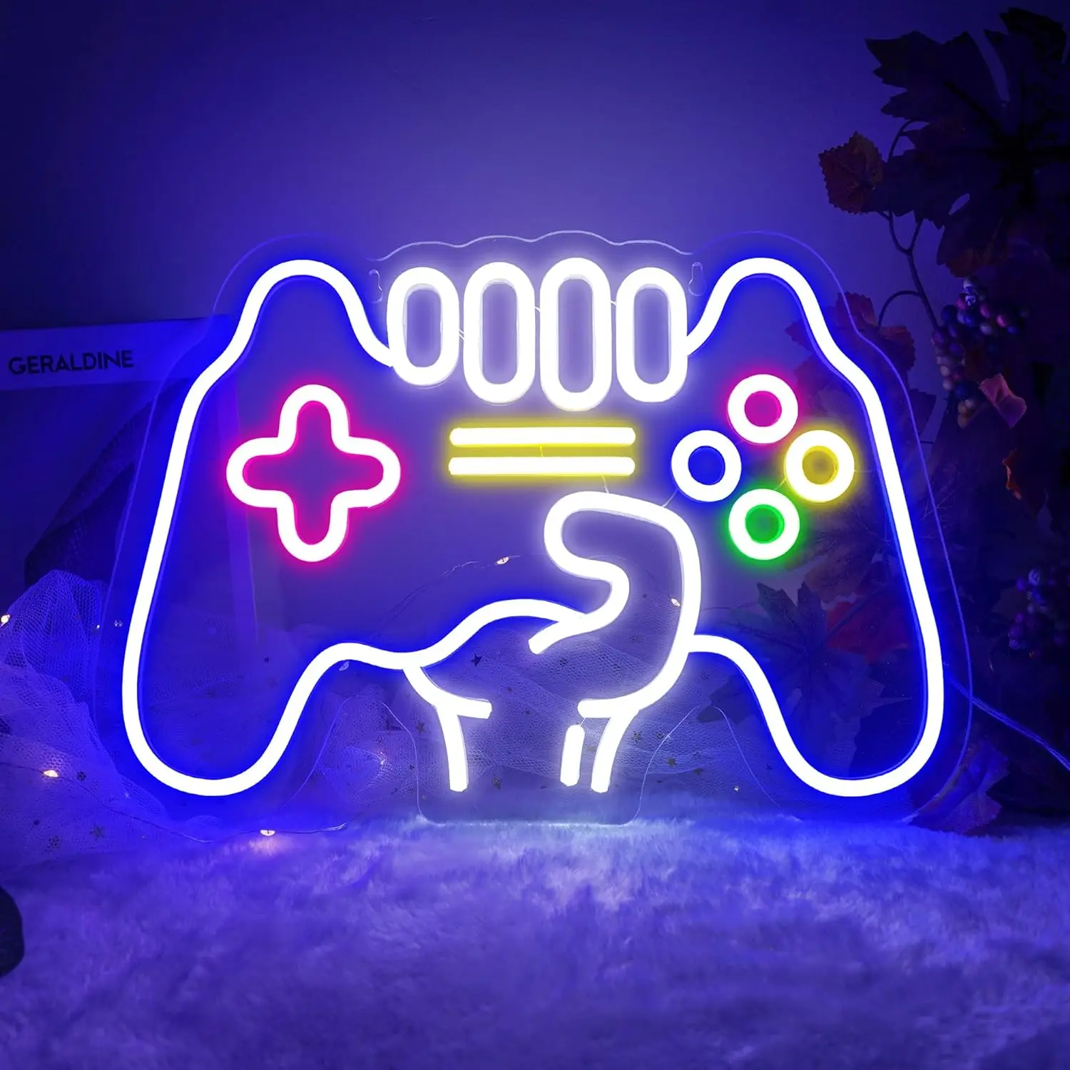 Illuminate Your Gaming Space: USB-Powered Gamepad LED Neon Sign - Perfect Wall Decor for Teen Gamers! - Image 5