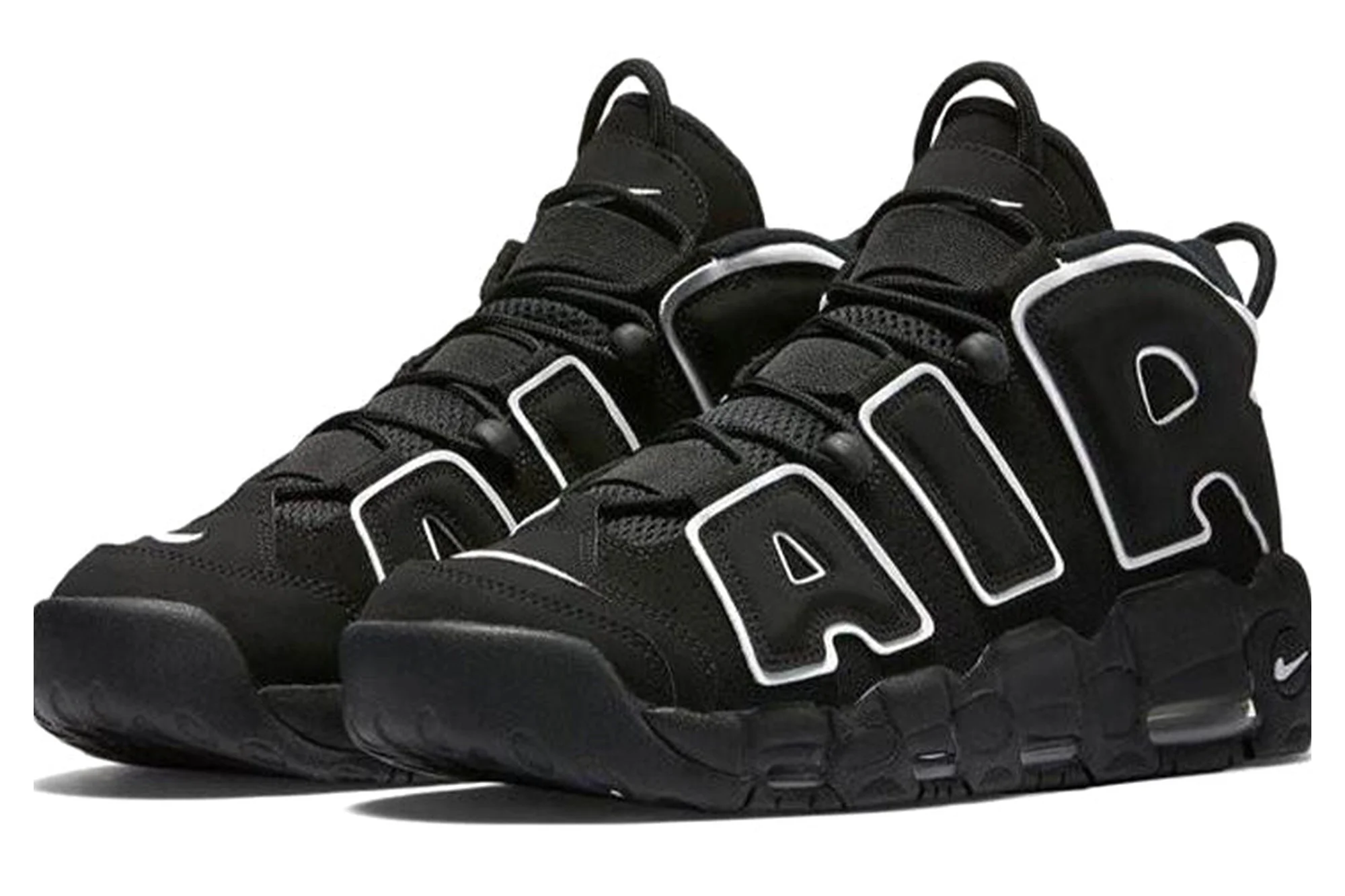 Nike Air More Uptempo ‘Black White’ 414962-002 - Image 3