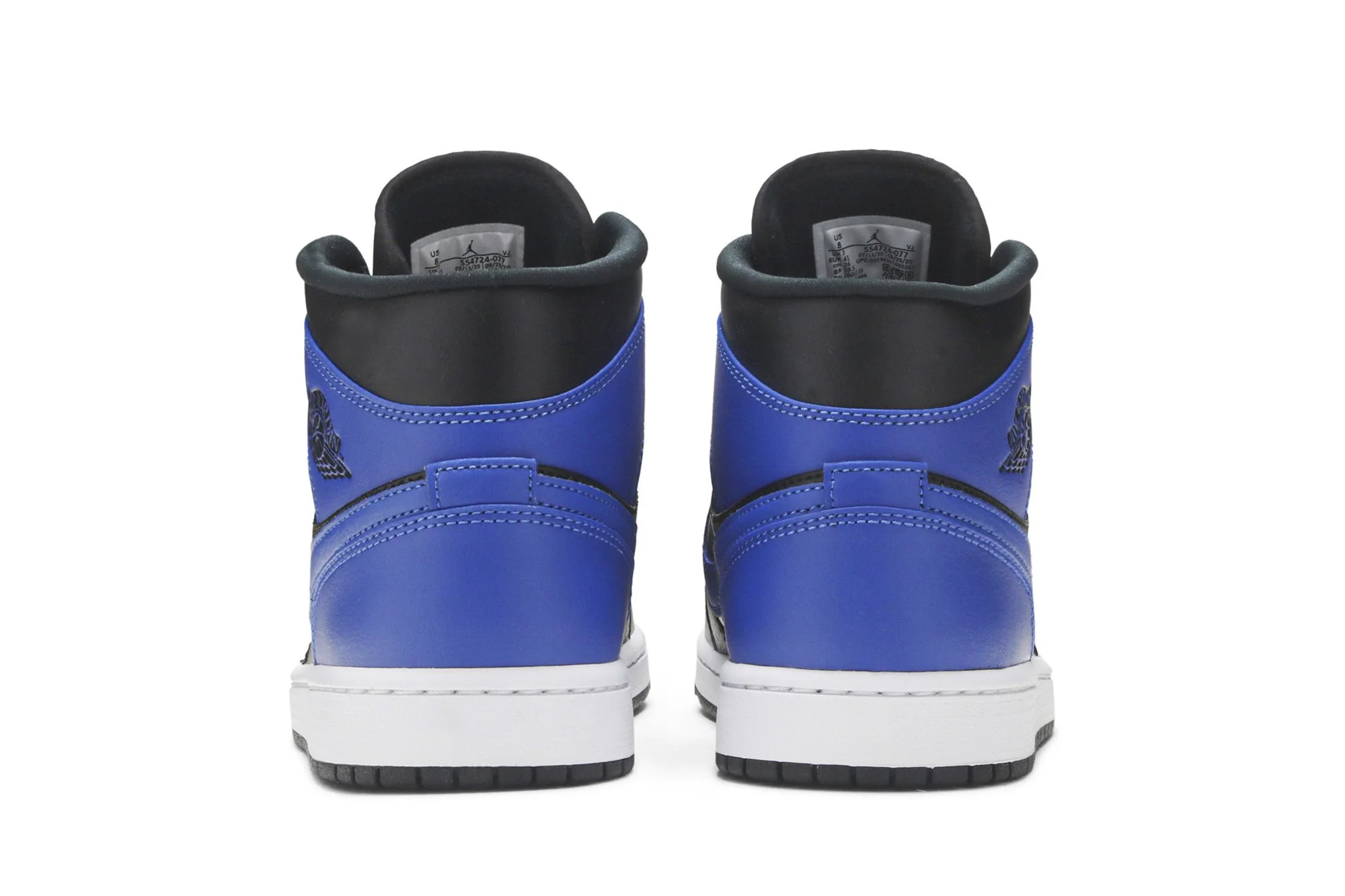 Air Jordan 1 Mid ‘Hyper Royal Black’ 554724-077 - Image 6