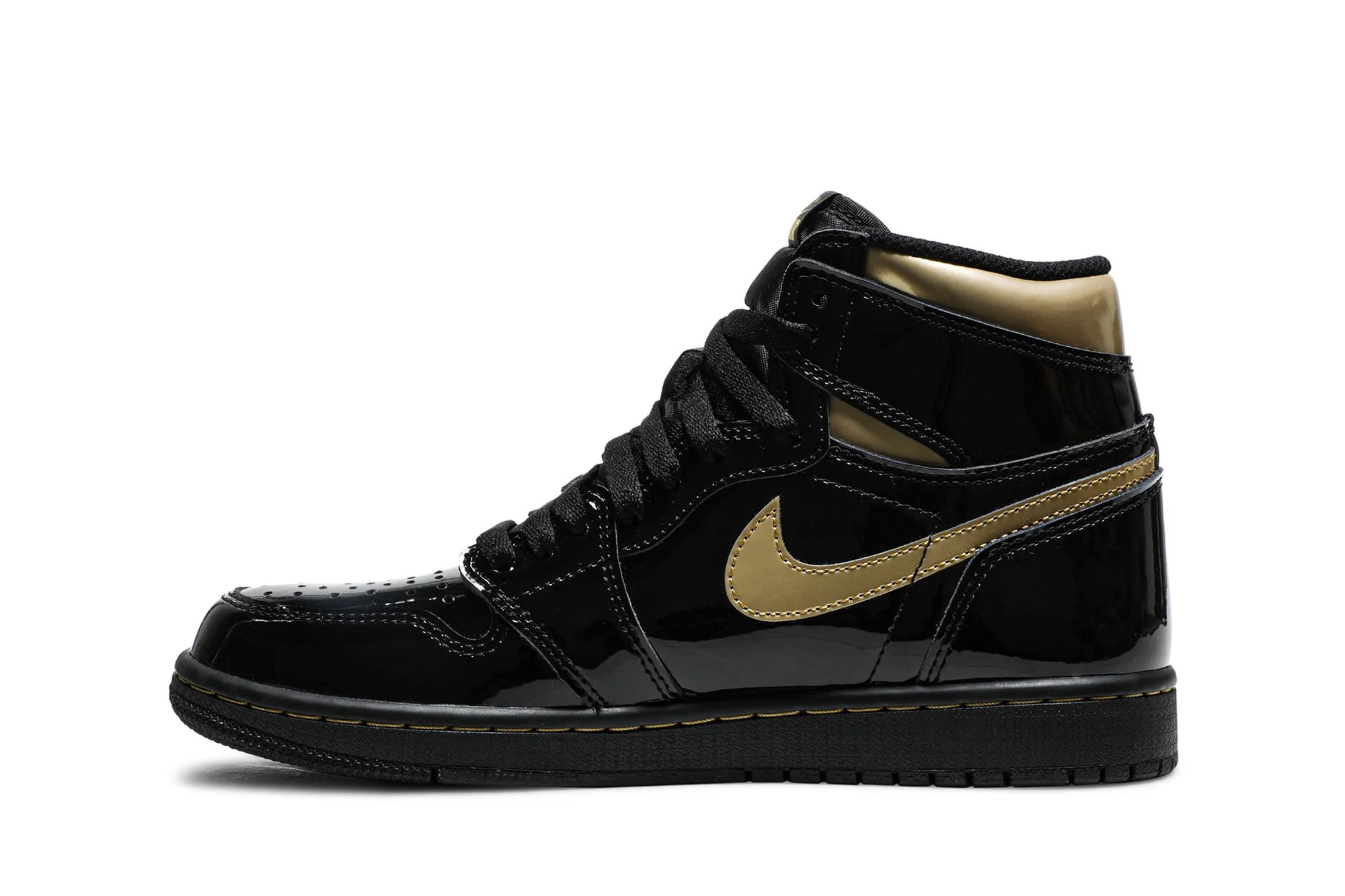 Air Jordan 1 Retro High OG ‘Black Metallic Gold’ 555088-032 - Image 3