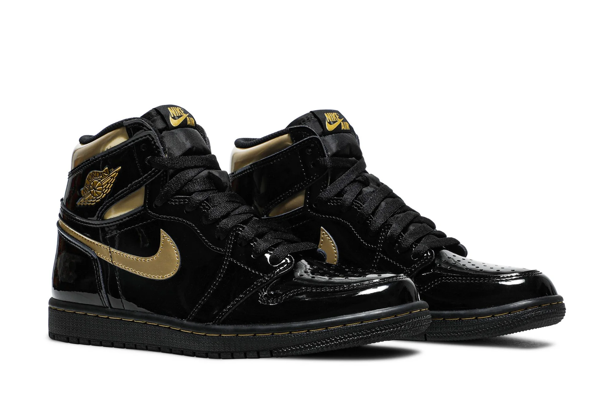 Air Jordan 1 Retro High OG ‘Black Metallic Gold’ 555088-032 - Image 8