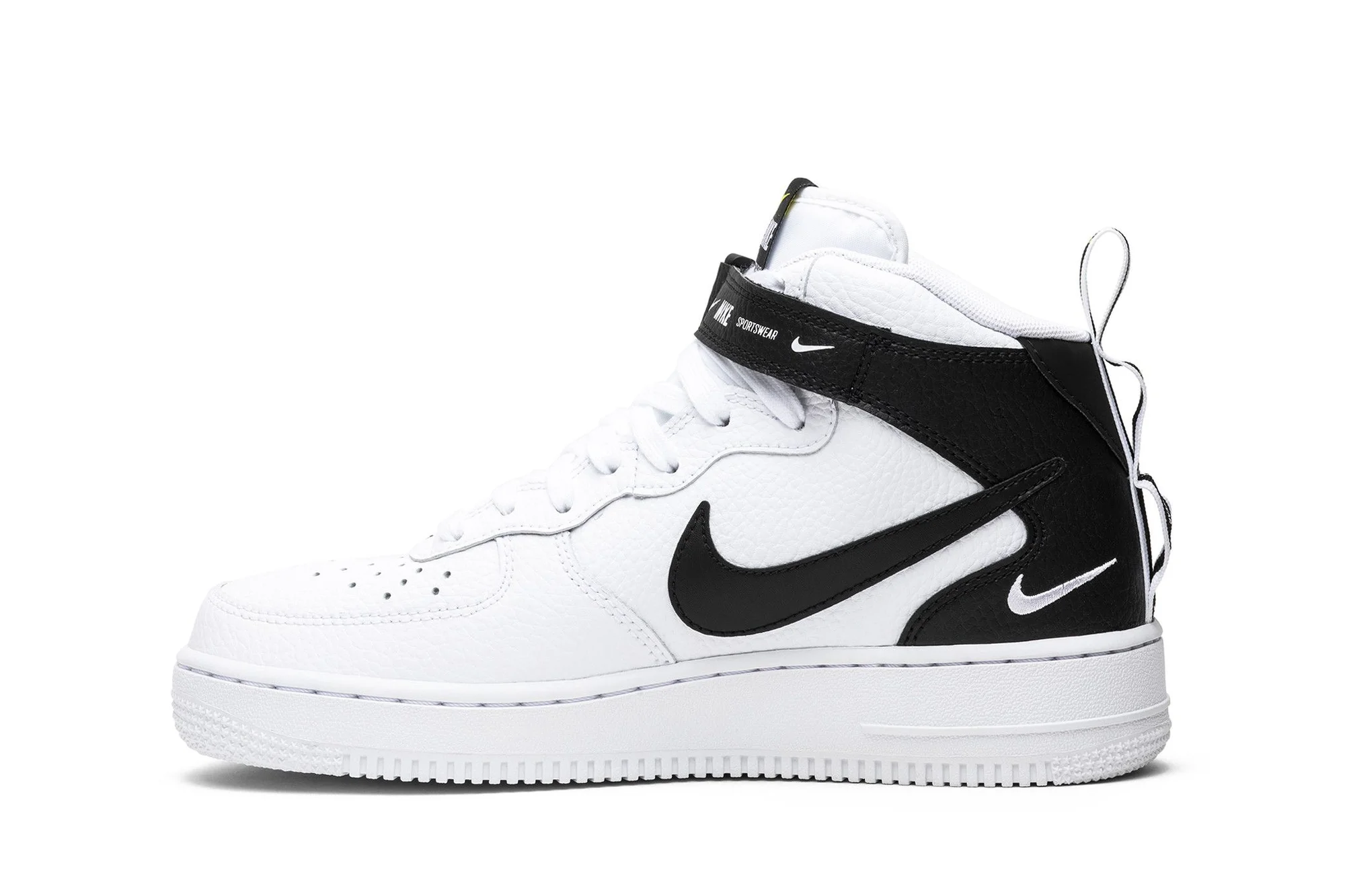 Nike Air Force 1 Mid ’07 LV8 ‘White Black’ 804609-103 - Image 3