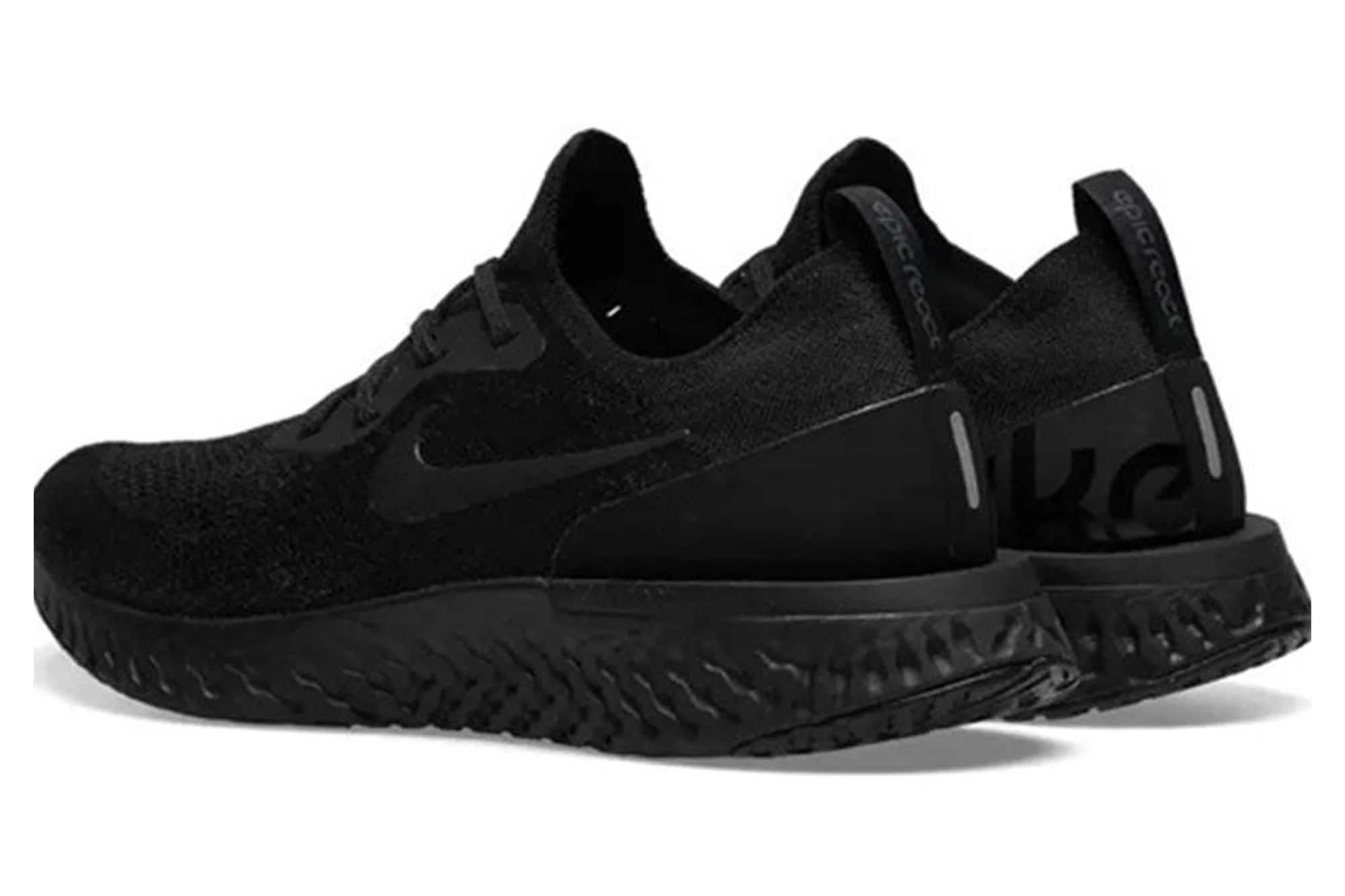 Nike Epic React Flyknit ‘Triple Black’ AQ0067-003 - Image 3