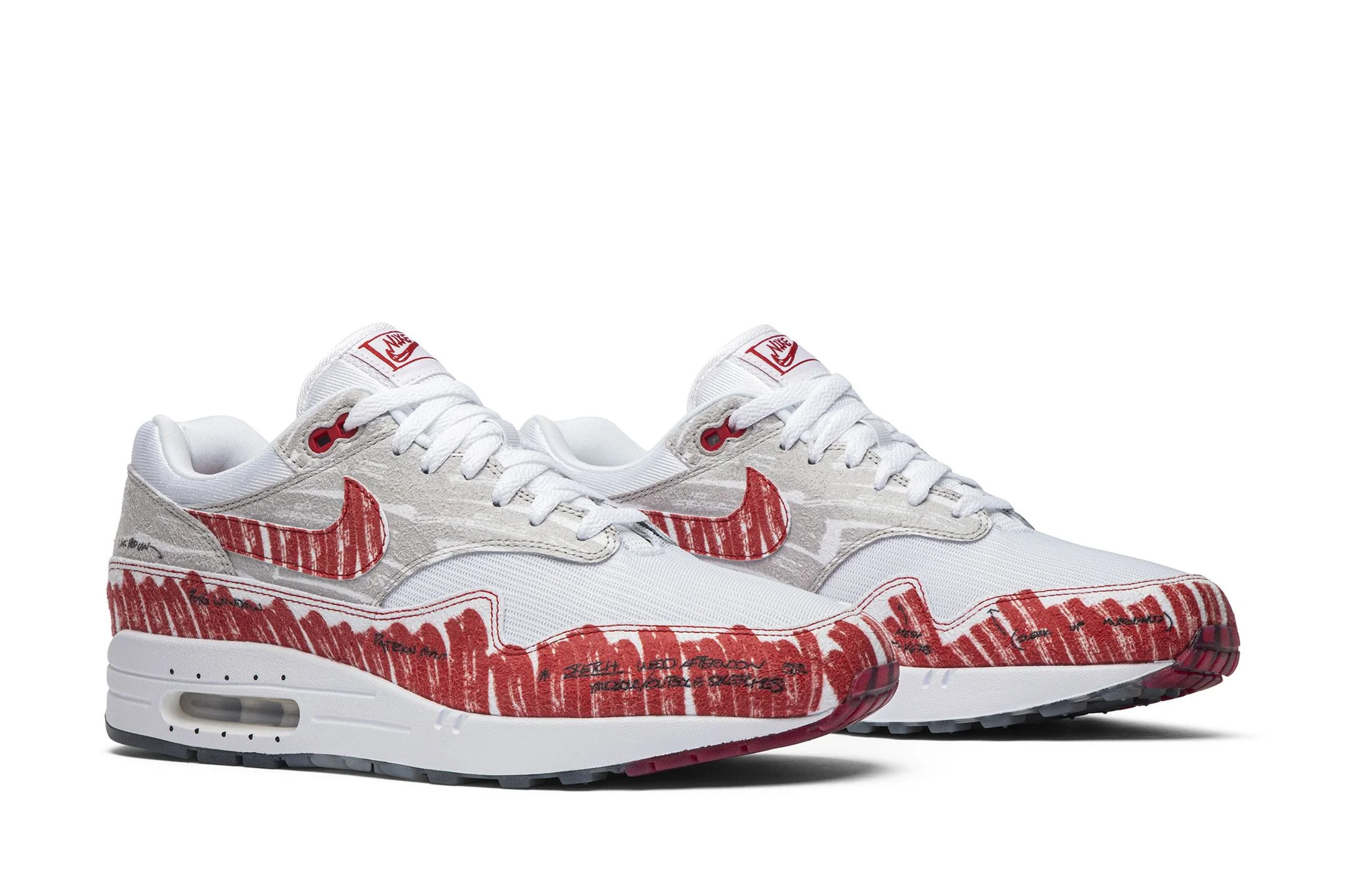 Nike Air Max 1 ‘Sketch To Shelf – University Red’ CJ4286-101 - Image 8